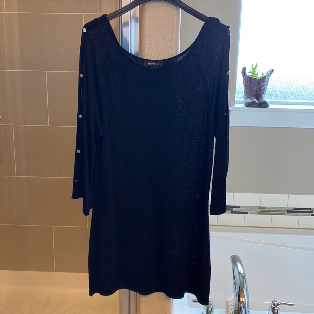 White House Black Market soft knit long sweater dress.